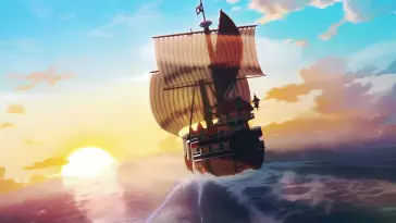 دانلود والپیپر متحرک کشتی هزارسان خورشیدی وان پیس One Piece Thousand Sunny