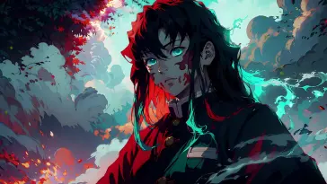 دانلود والپیپر متحرک توکیتو Tokito دیمون اسلیر Demon Slayer Kimetsu No Yaiba