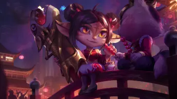 دانلود والپیپر متحرک تریستانا Tristana و تیمو Teemo از League of Legends