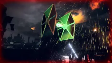 دانلود والپیپر متحرک جنگنده تی‌آی‌ای Star Wars
