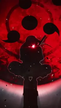 دانلود والپیپر متحرک ناروتو ایتاچی اوچیها و شرینگان Naruto Itachi Sharingan