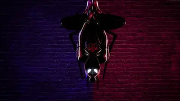 دانلود والپیپر متحرک مرد عنکبوتی: به درون دنیای عنکبوتی Spider-Man: Into the Spider-Verse – مایلز مورالس وارونه Upside-Down Miles Morales