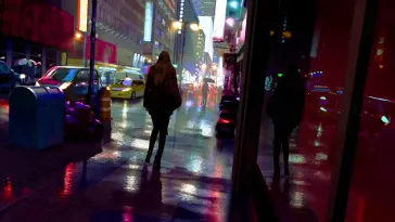 دانلود والپیپر متحرک قدم‌زدن در باران Walking in the Rain