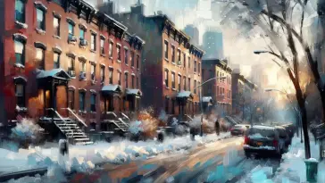 دانلود والپیپر متحرک خیابان زمستانی Winter Street