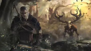 دانلود والپیپر متحرک گرالت قاتل هیولاها The Witcher Geralt Beast Slayer