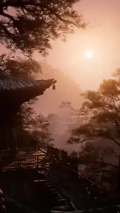 دانلود والپیپر متحرک بازی جنگل مه‌آلود (ووکونگ) Black Myth: Wukong