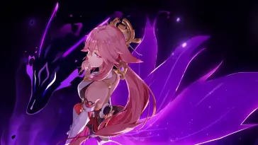 دانلود والپیپر متحرک یا میکو Genshin Impact Yae Miko