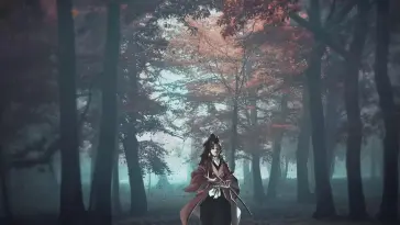 دانلود والپیپر متحرک یوریچی در جنگل از Demon Slayer