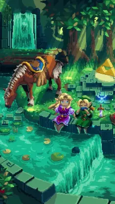 دانلود والپیپر متحرک زلدا: آبشار و جویبار The Legend of Zelda