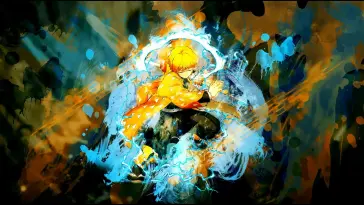دانلود والپیپر متحرک زنیتسو Zenitsu – Breath of Thunder از Demon Slayer