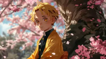 دانلود والپیپر متحرک سرزمین رویایی زنیتسو Zenitsu's Dreamland از حمله به تایتان Attack on Titan