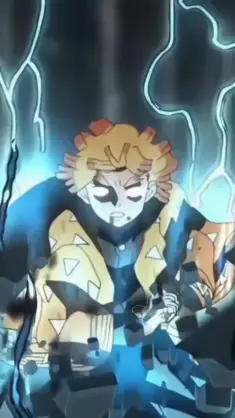 دانلود والپیپر متحرک زنیتسو آگاتسوما در حال مبارزه Zenitsu Agatsuma Demon Slayer