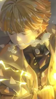 دانلود والپیپر متحرک زنیتسو در خواب دیمون اسلیر Zenitsu Sleeping Demon Slayer