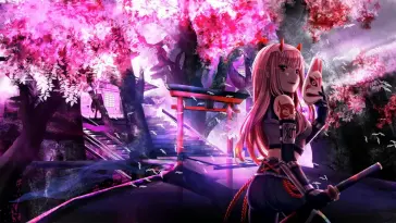 دانلود والپیپر متحرک زیرو تو Zero Two از دارلینگ این ده فرنکسی Darling in the Franxx